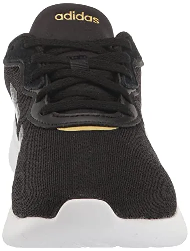 adidas Women's QT Racer 3.0 Running Shoe, Core Black/Core Black/Gold Metallic, 7.5