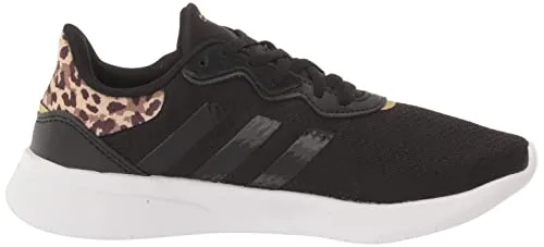 adidas Women's QT Racer 3.0 Running Shoe, Core Black/Core Black/Gold Metallic, 7.5