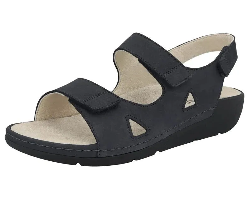 Berkemann Leona Women's Sandal In Black Nubuck