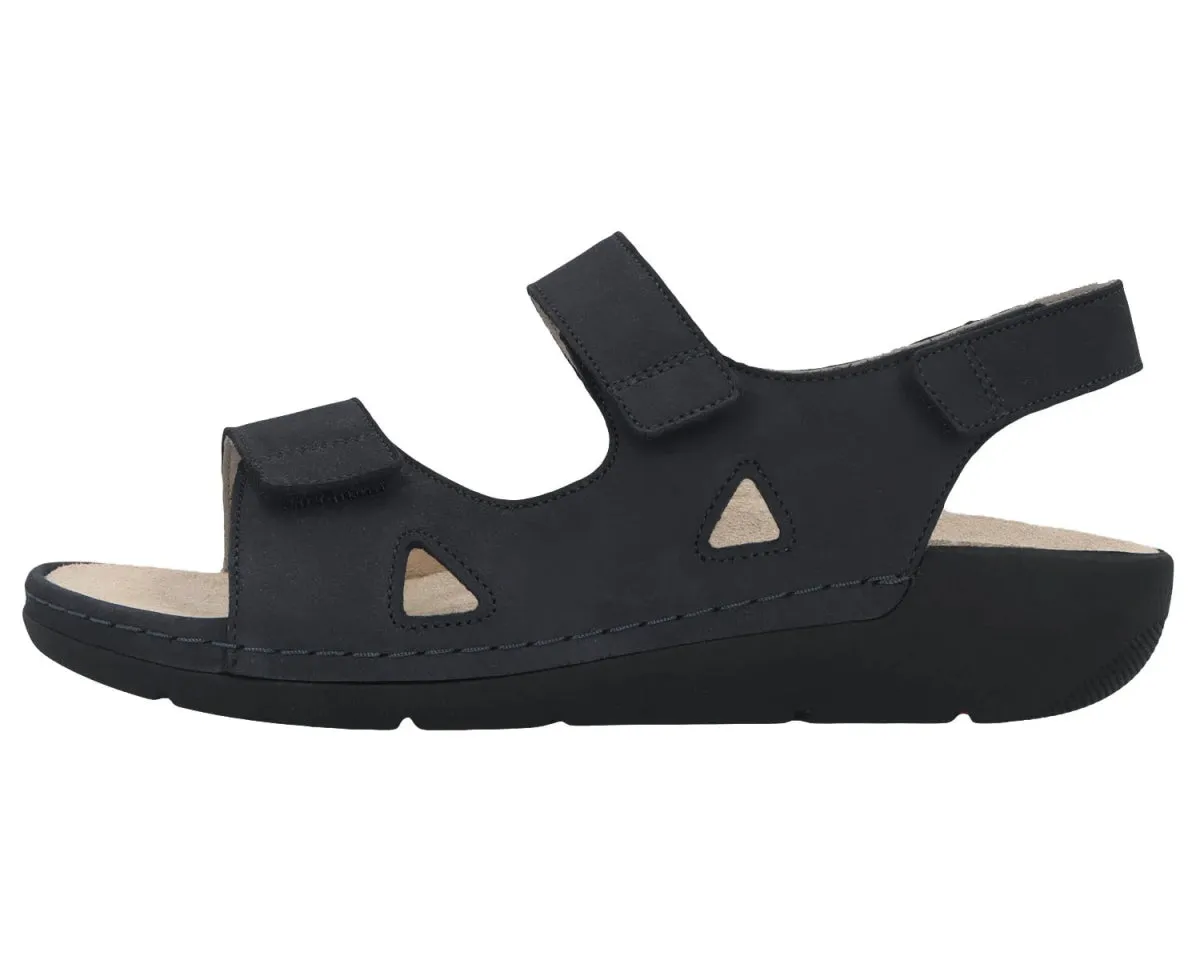 Berkemann Leona Women's Sandal In Black Nubuck