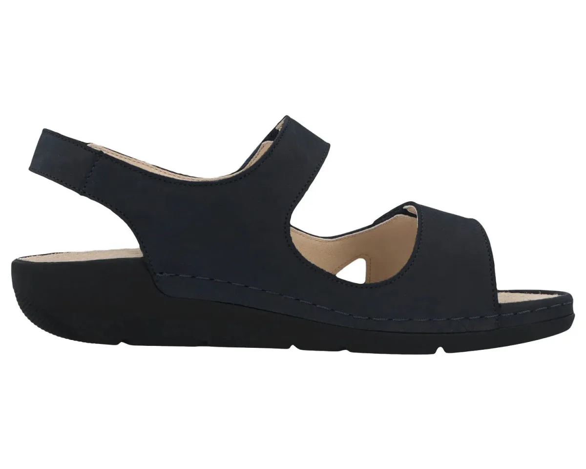 Berkemann Leona Women's Sandal In Black Nubuck