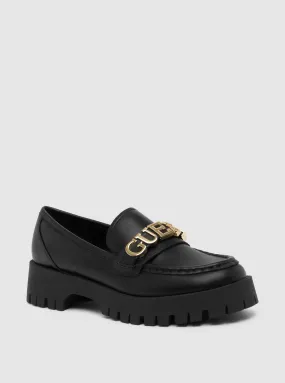 Black Ashli Chunky Loafers