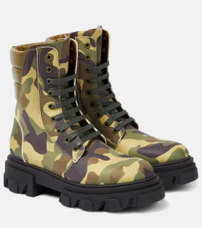 Camouflage combat boots gia 35 Gia Borghini, multicolor