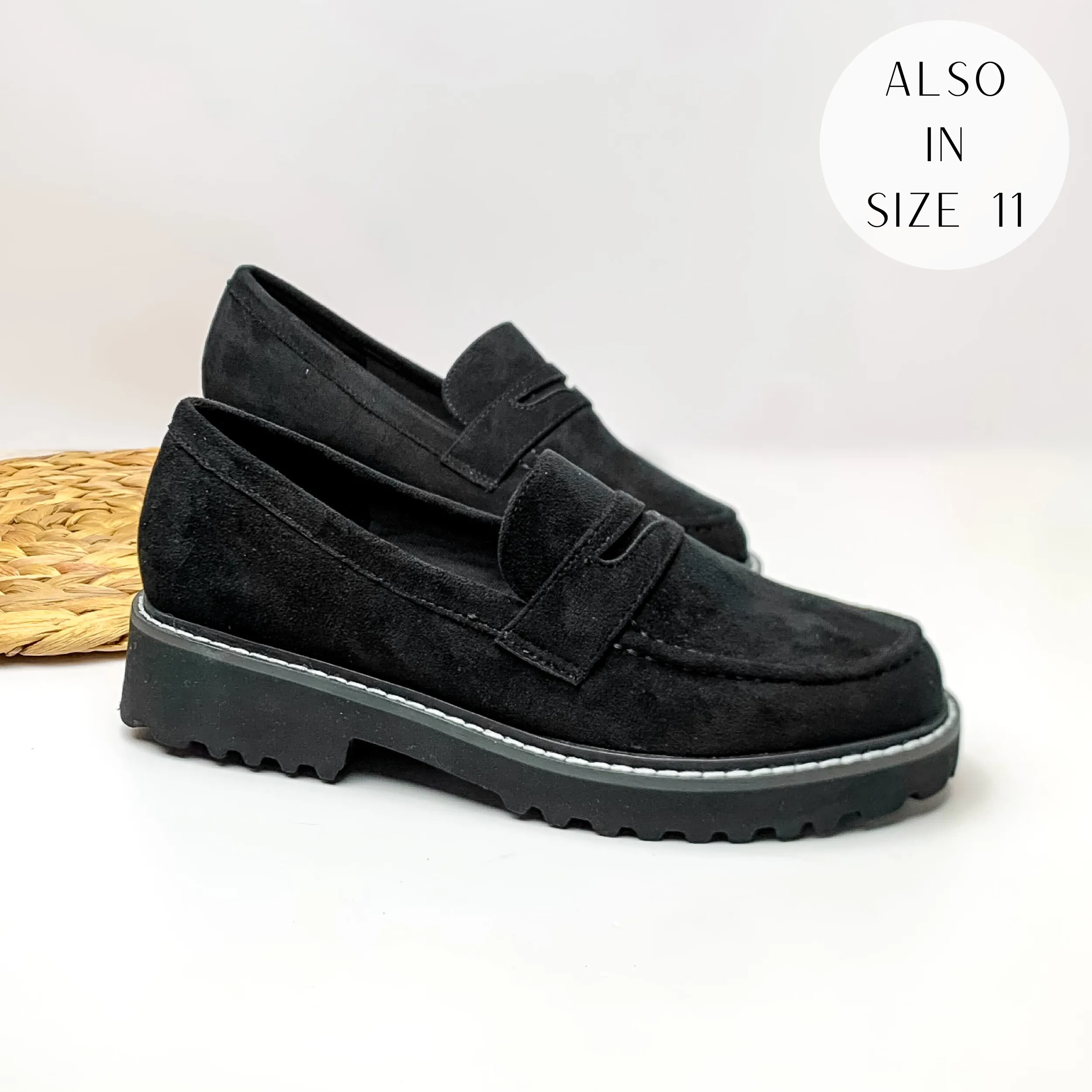 Corky's | Boost Slip On Suede Loafers in Black