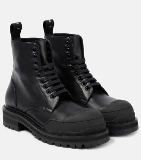 Dada Marni leather combat boots, black