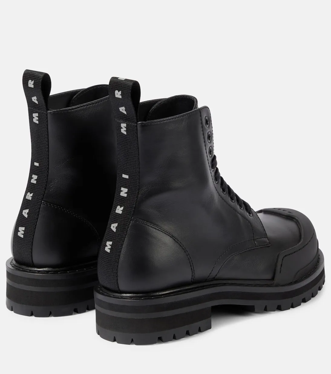 Dada Marni leather combat boots, black