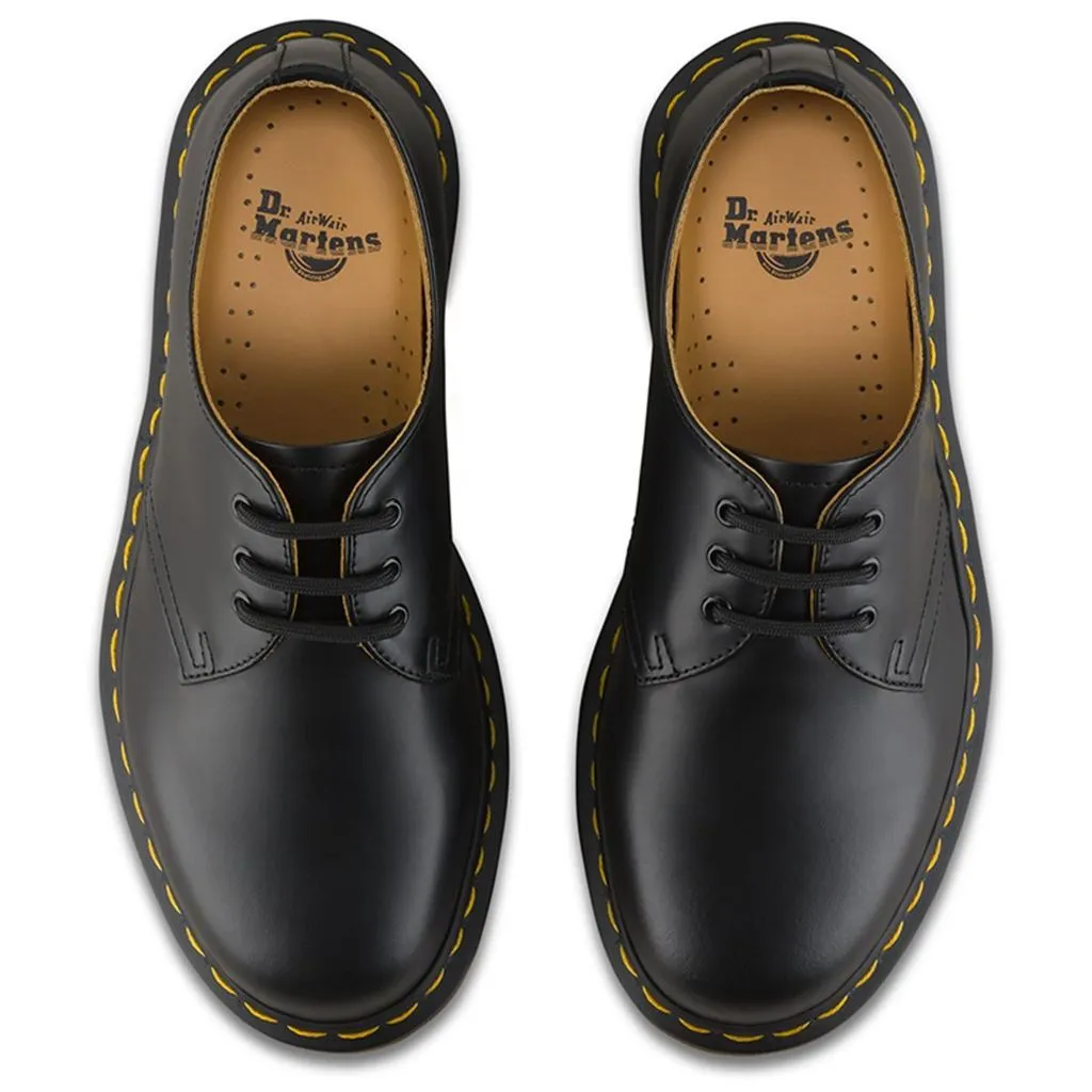 Dr. Martens 1461 3 Eyelet Smooth Black Unisex Shoes - UK 6.5