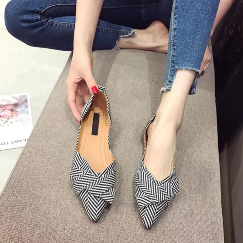 Fashion Flats for Women | Spring Summer Boat Shoes | Pointed toe Casual Slip-on Shoes | Elegant Ladies Footwear