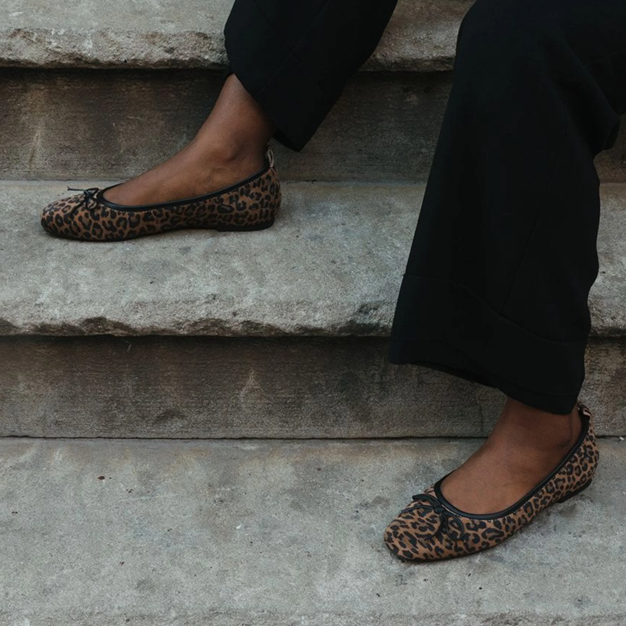 Frankie Leopard Ballet Flats