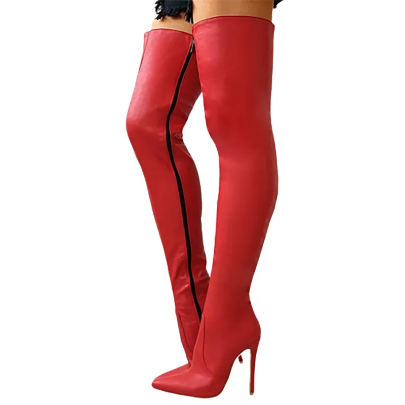 Funki Buys | Boots | Women's Above Knee High Stiletto Boots