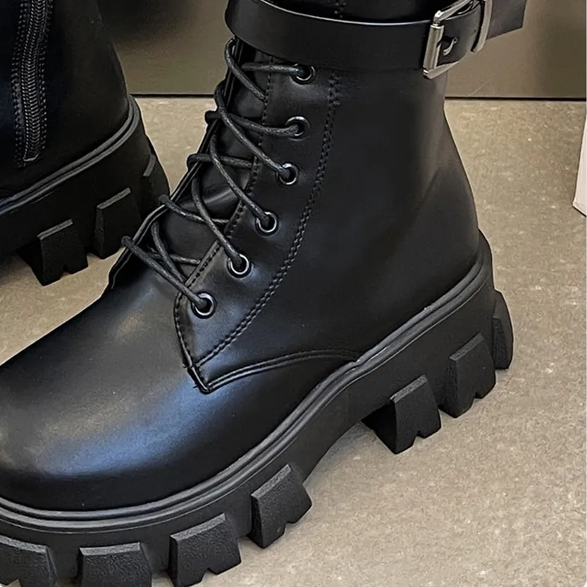 Funki Buys | Boots | Women's Chunky Motorcycle Punk Boots