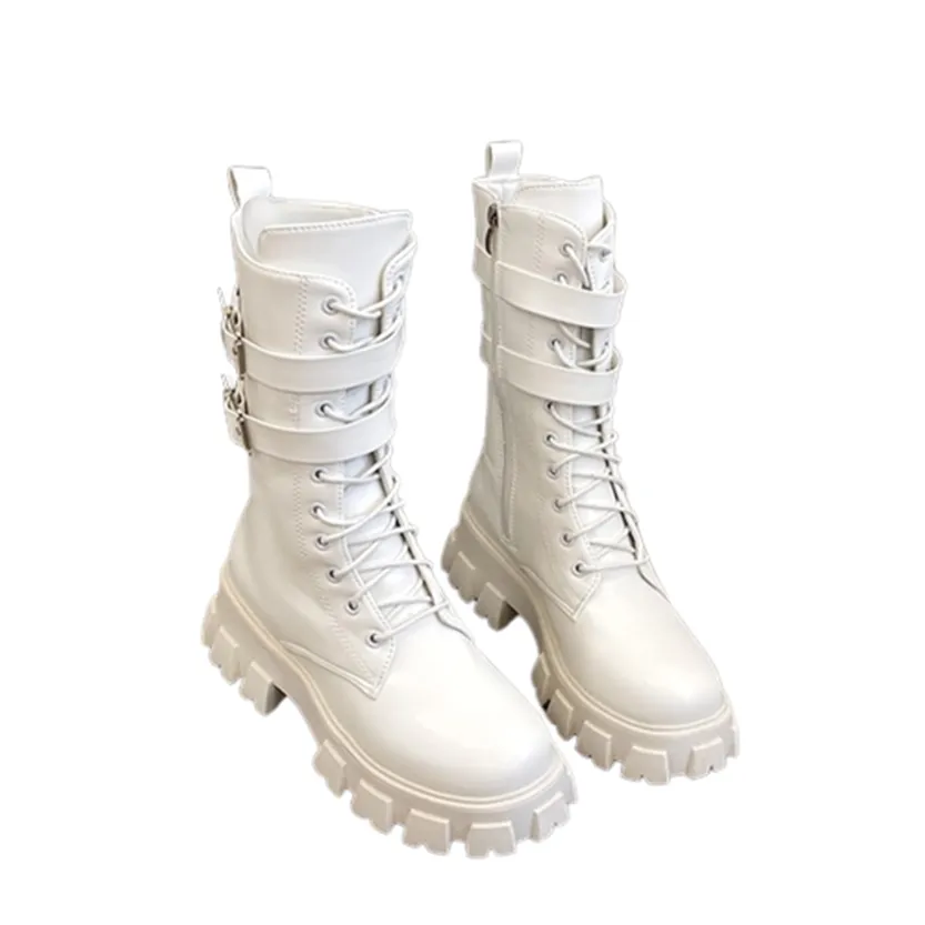 Funki Buys | Boots | Women's Chunky Motorcycle Punk Boots