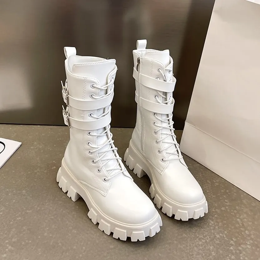 Funki Buys | Boots | Women's Chunky Motorcycle Punk Boots