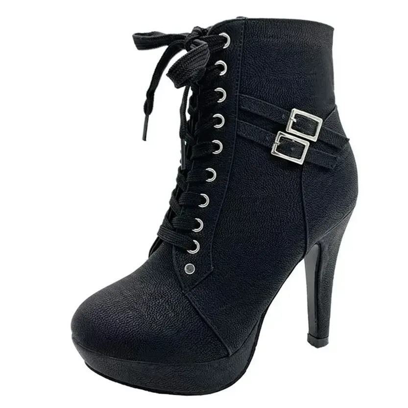 Funki Buys | Boots | Women's High Heel Platform Ankle Boots