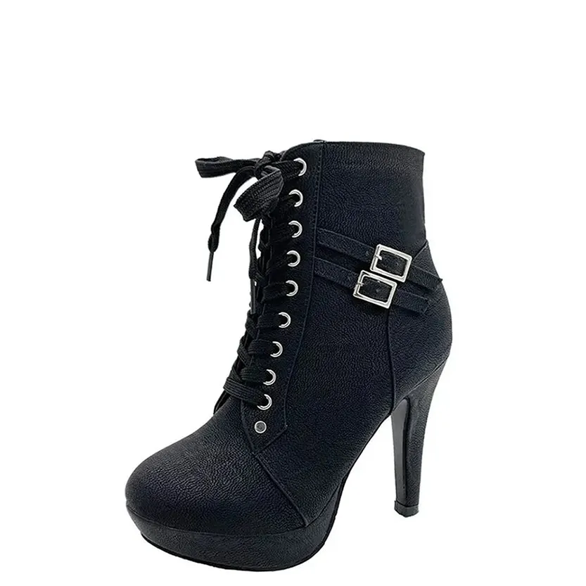 Funki Buys | Boots | Women's High Heel Platform Ankle Boots