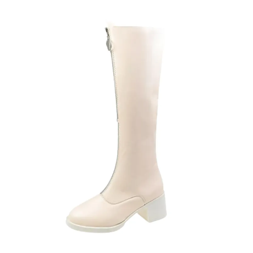 Funki Buys | Boots | Women's Knee High Front Zip Riding Boots