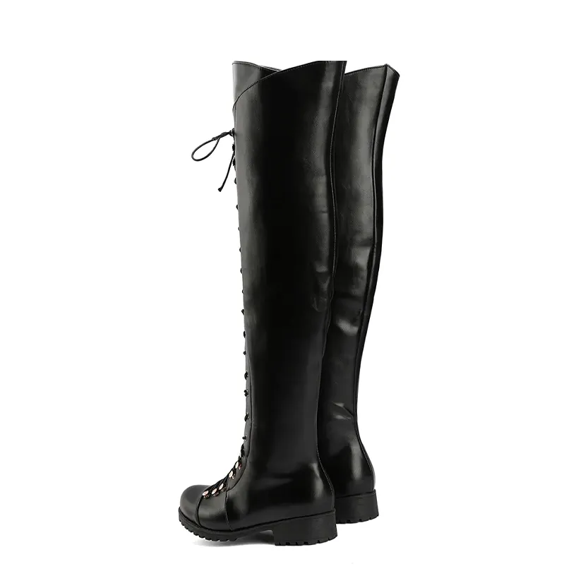 Funki Buys | Boots | Women's Leather Fleece Lace Up Boots