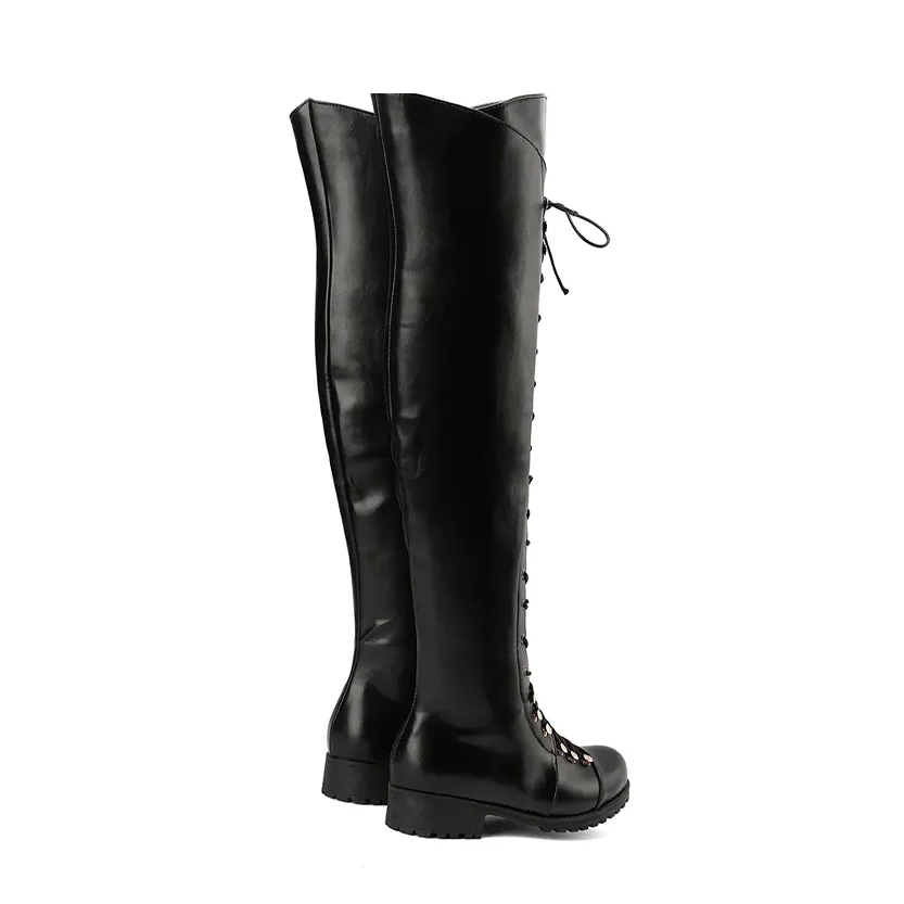 Funki Buys | Boots | Women's Leather Fleece Lace Up Boots