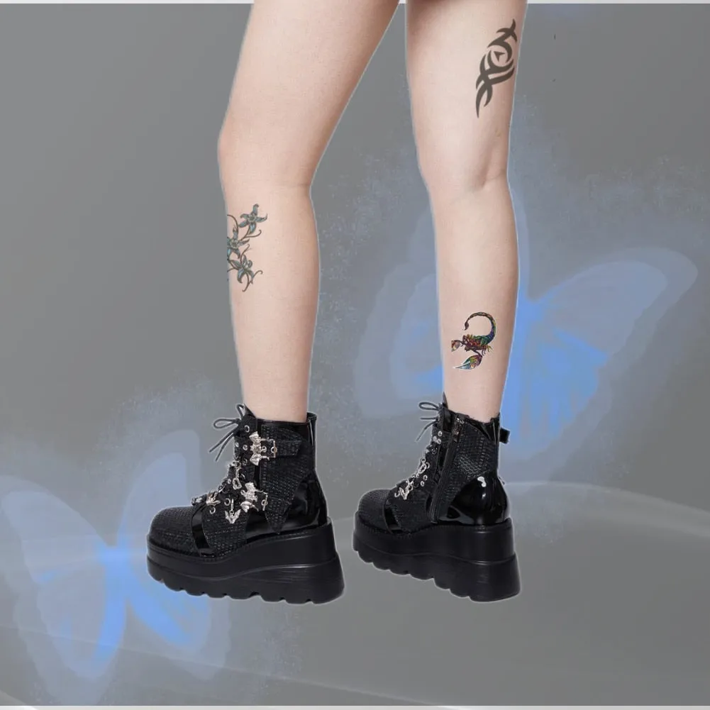 Funki Buys | Boots | Women's New Gothic Style Platform Boots