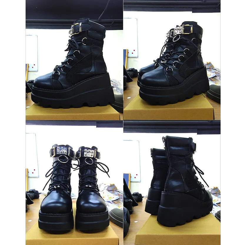 Funki Buys | Boots | Women's New Gothic Style Platform Boots