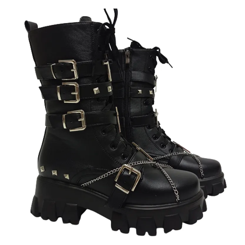 Funki Buys | Boots | Women's New Gothic Style Platform Boots