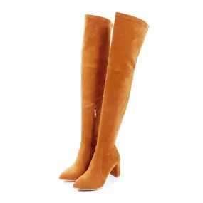 Funki Buys | Boots | Women's Over Knee PU Suede High Boots