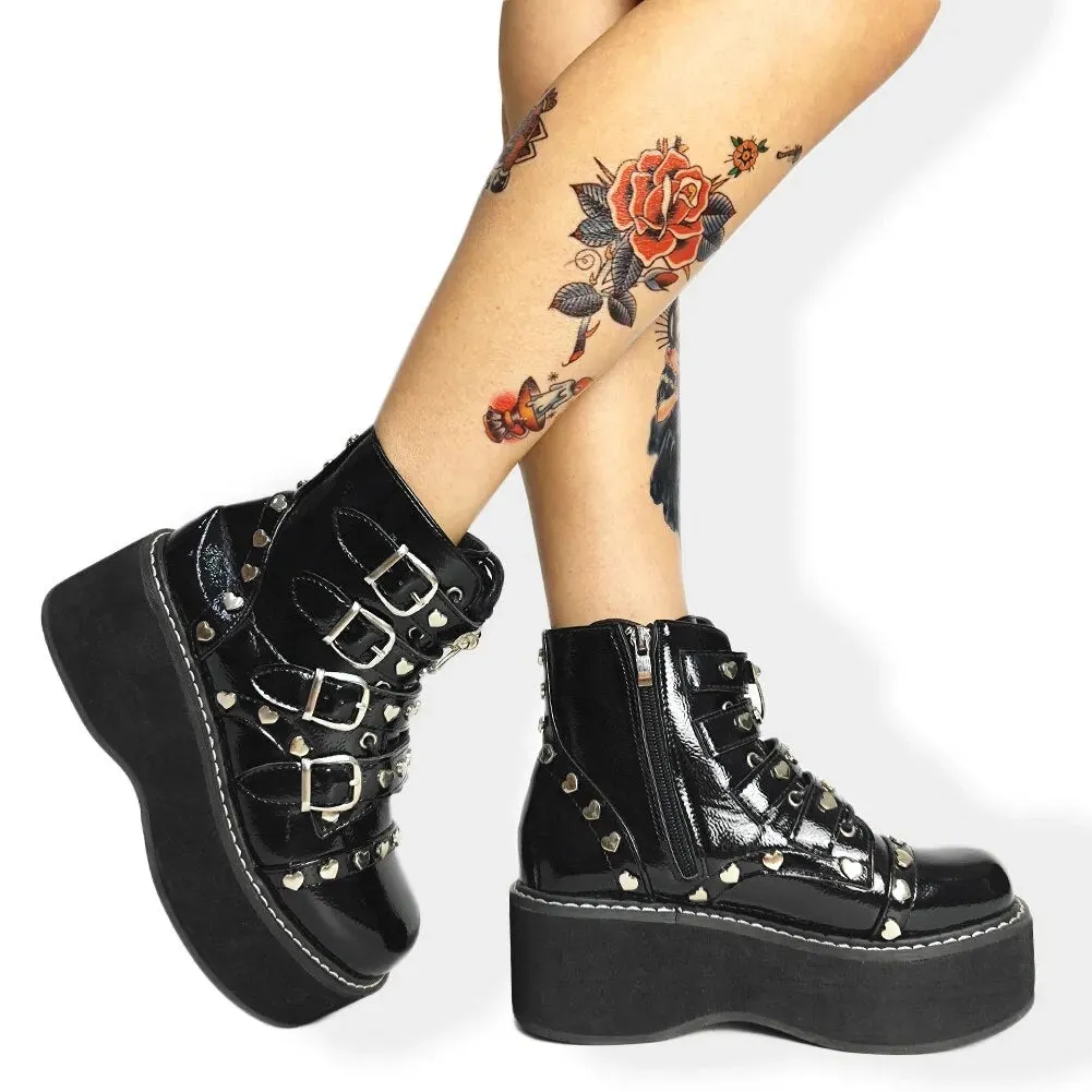 Funki Buys | Boots | Women's Platform Gothic Ankle Boots