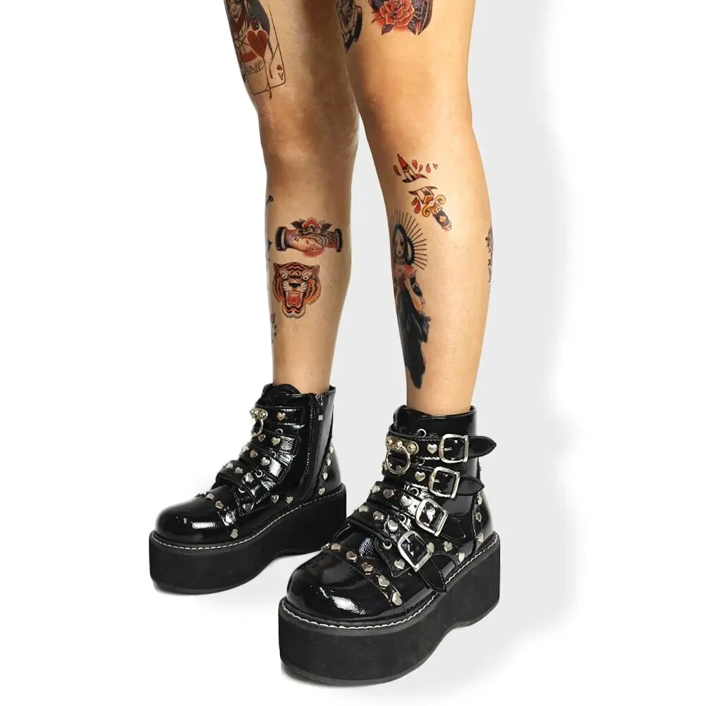 Funki Buys | Boots | Women's Platform Gothic Ankle Boots