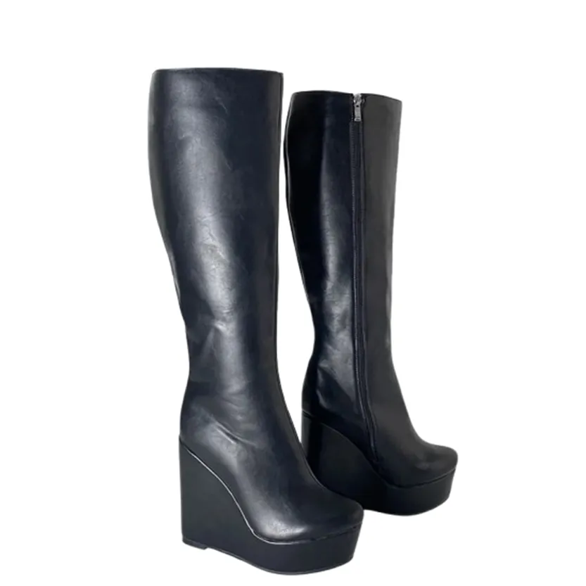 Funki Buys | Boots | Women's Super High Wedge Heeled Boots