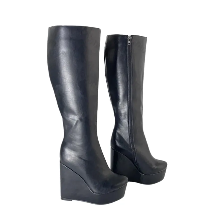 Funki Buys | Boots | Women's Super High Wedge Heeled Boots