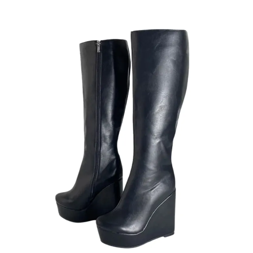 Funki Buys | Boots | Women's Super High Wedge Heeled Boots