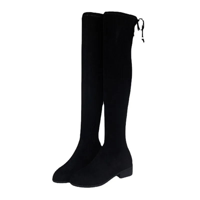 Funki Buys | Boots | Women's Thigh High Block Heel Boots 4|6|8