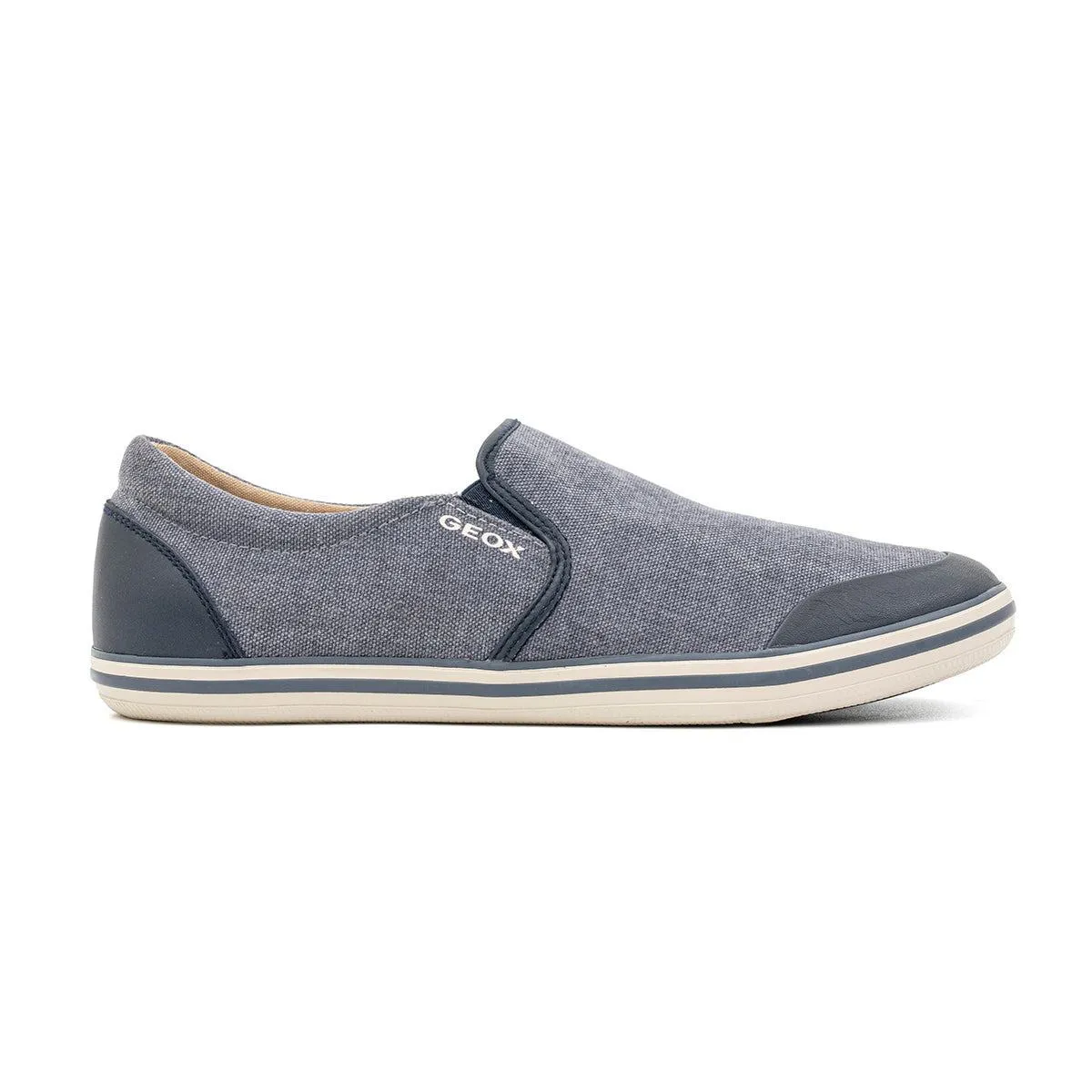 Geox Venzone Casual Loafers Leather Grey Colour For Men