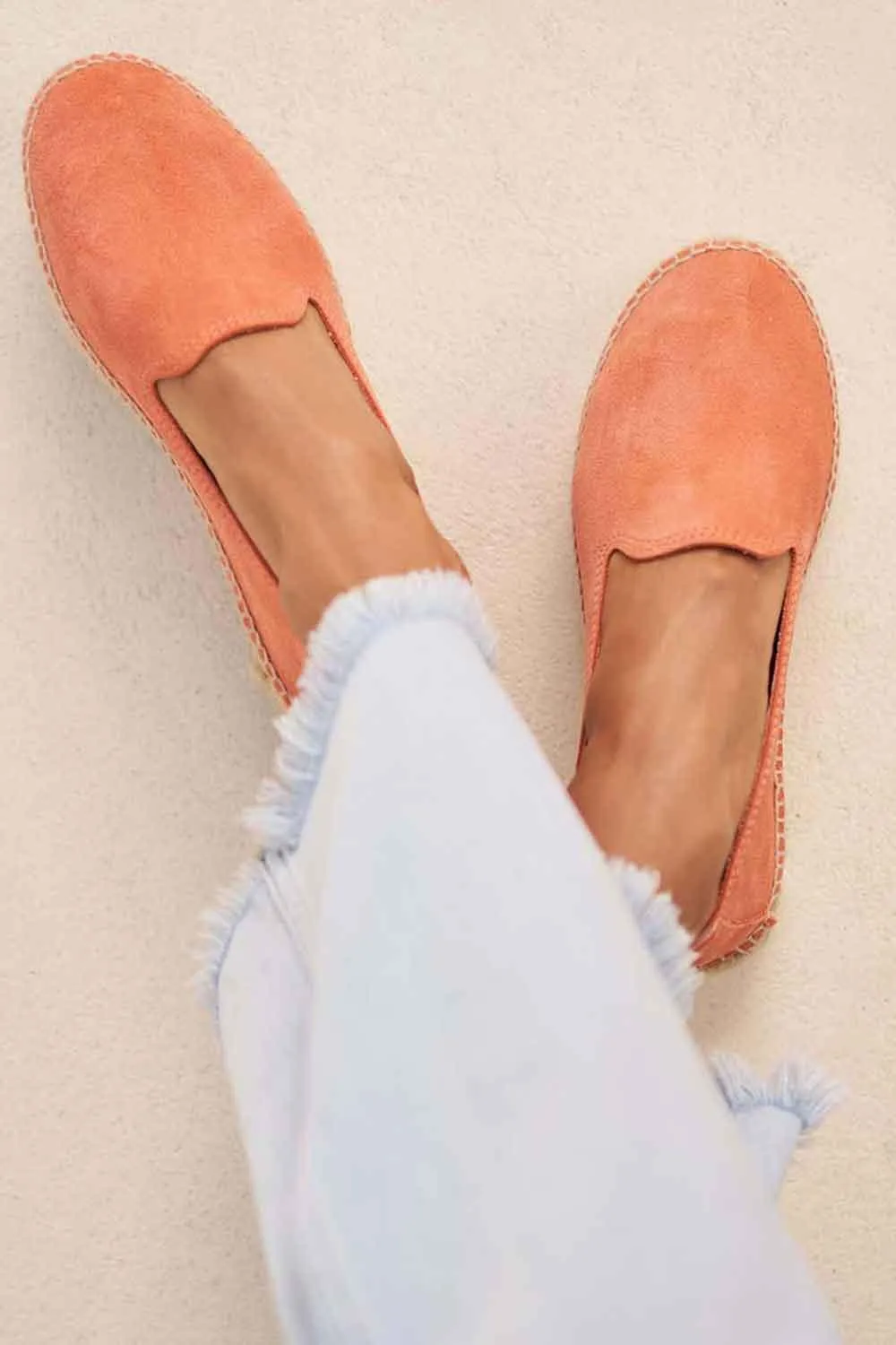 Hamptons Double Sole Espadrilles Apricot