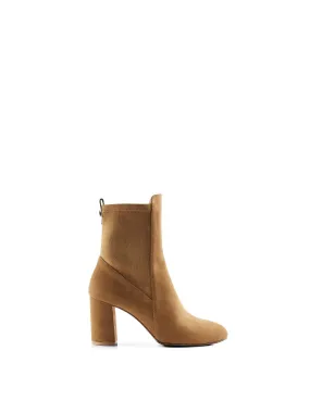 Heeled Belgravia Ankle - Tan Suede