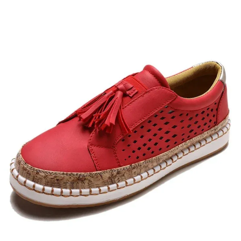 Hnzxzm 2024 New Large-sized Flat Loafers for Women's Summer New Casual, Breathable, Comfortable Flat Shoes