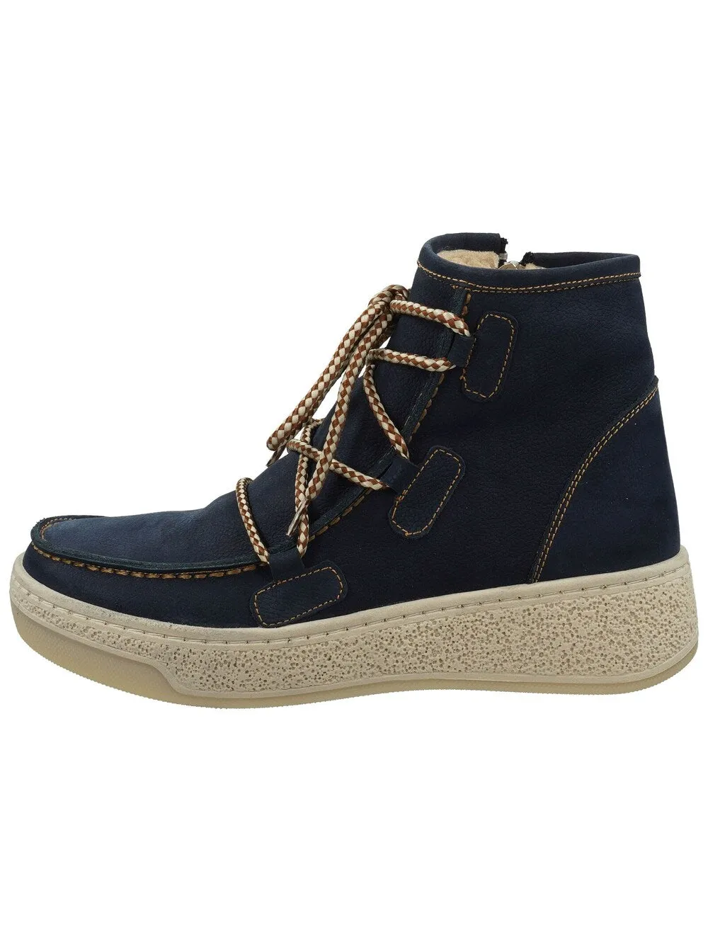 HUSH PUPPIES lace-up ankle boots, navy