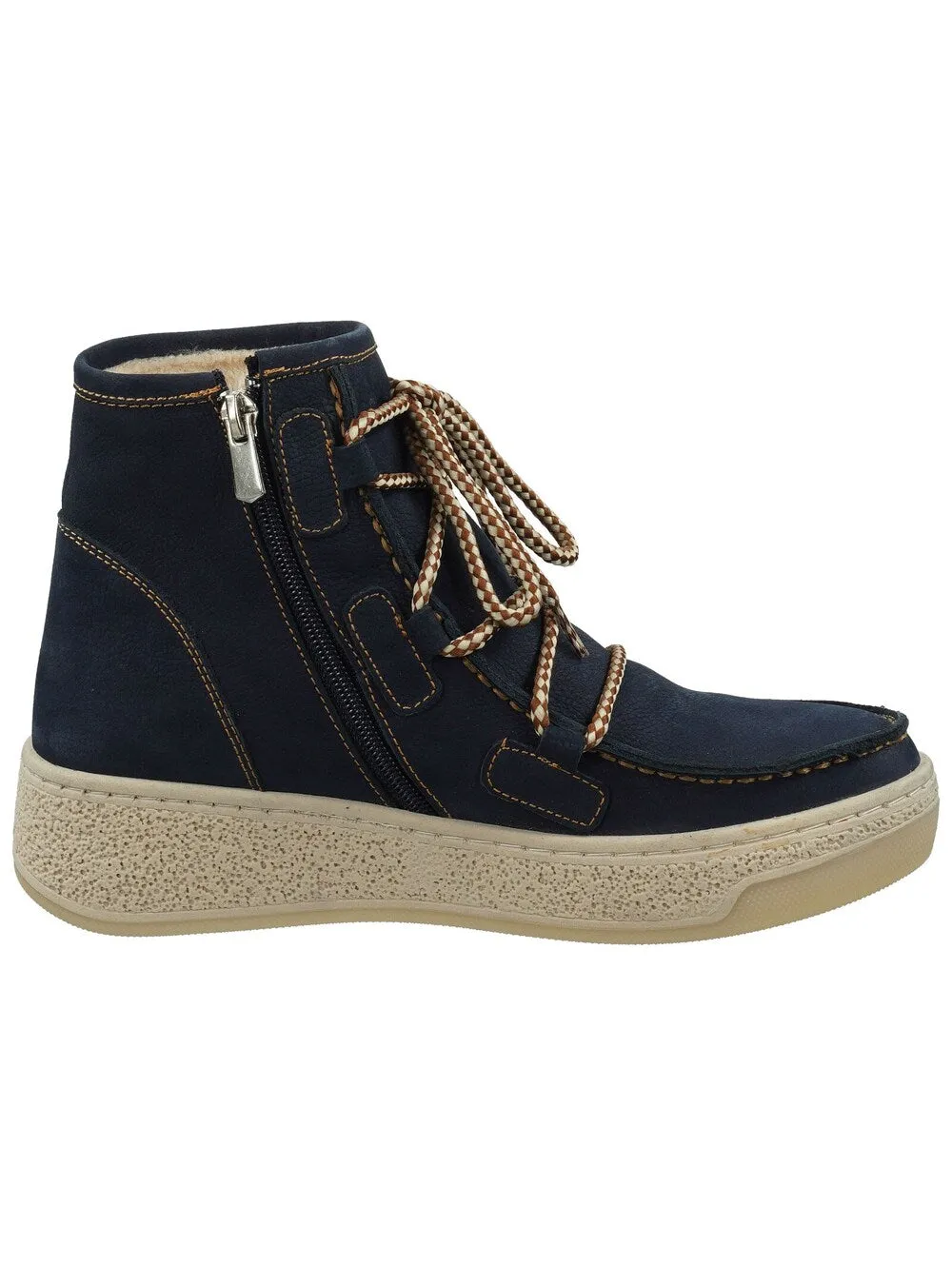 HUSH PUPPIES lace-up ankle boots, navy