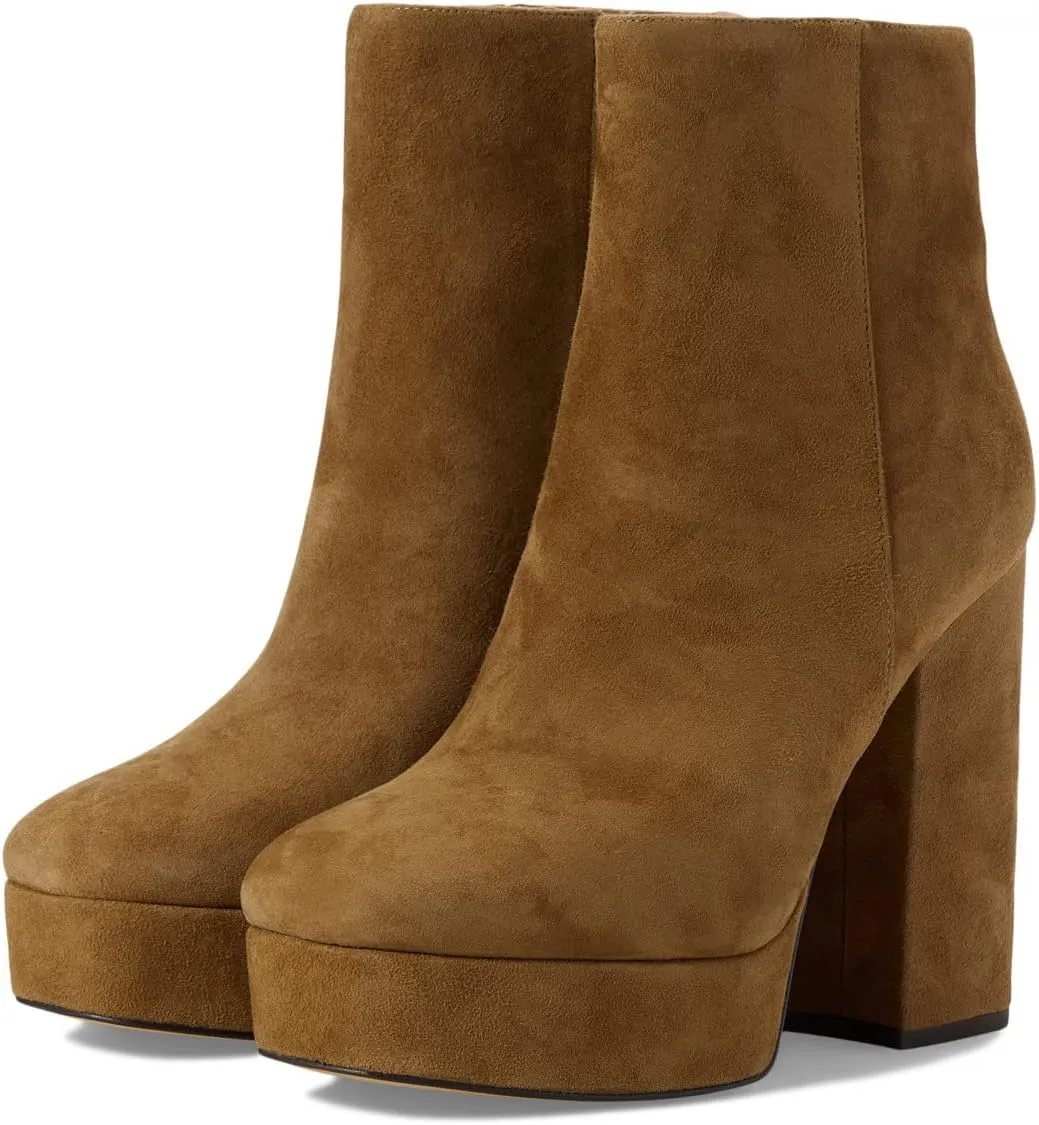 Iona Suede Bootie COACH, Coconut