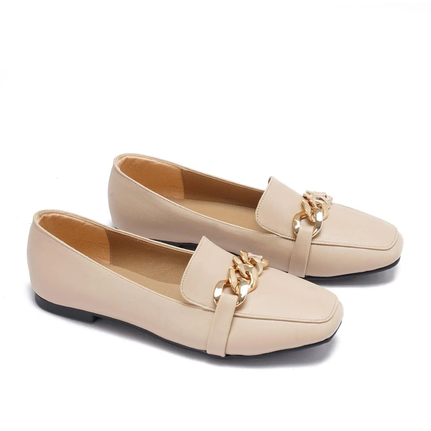 Large Chain Nappa Loafers