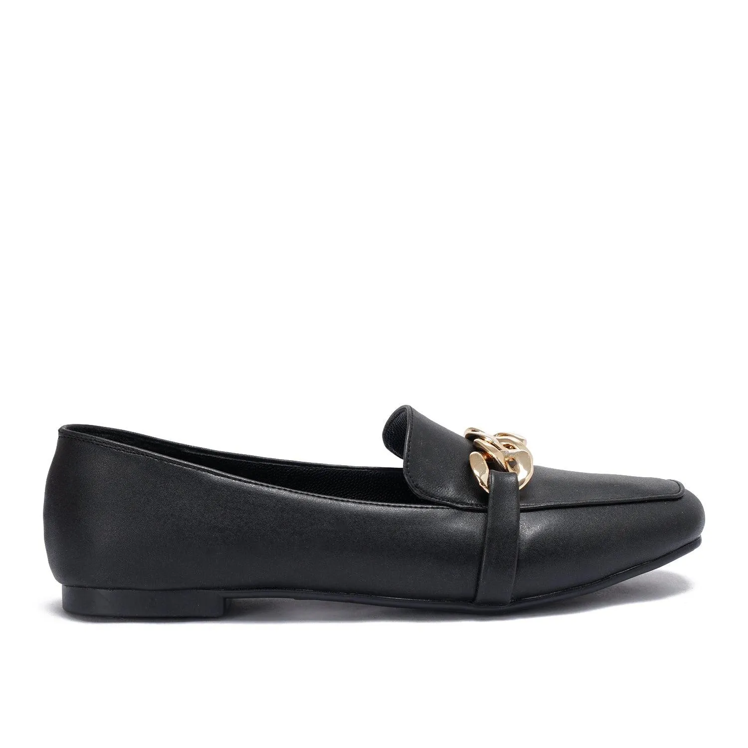 Large Chain Nappa Loafers