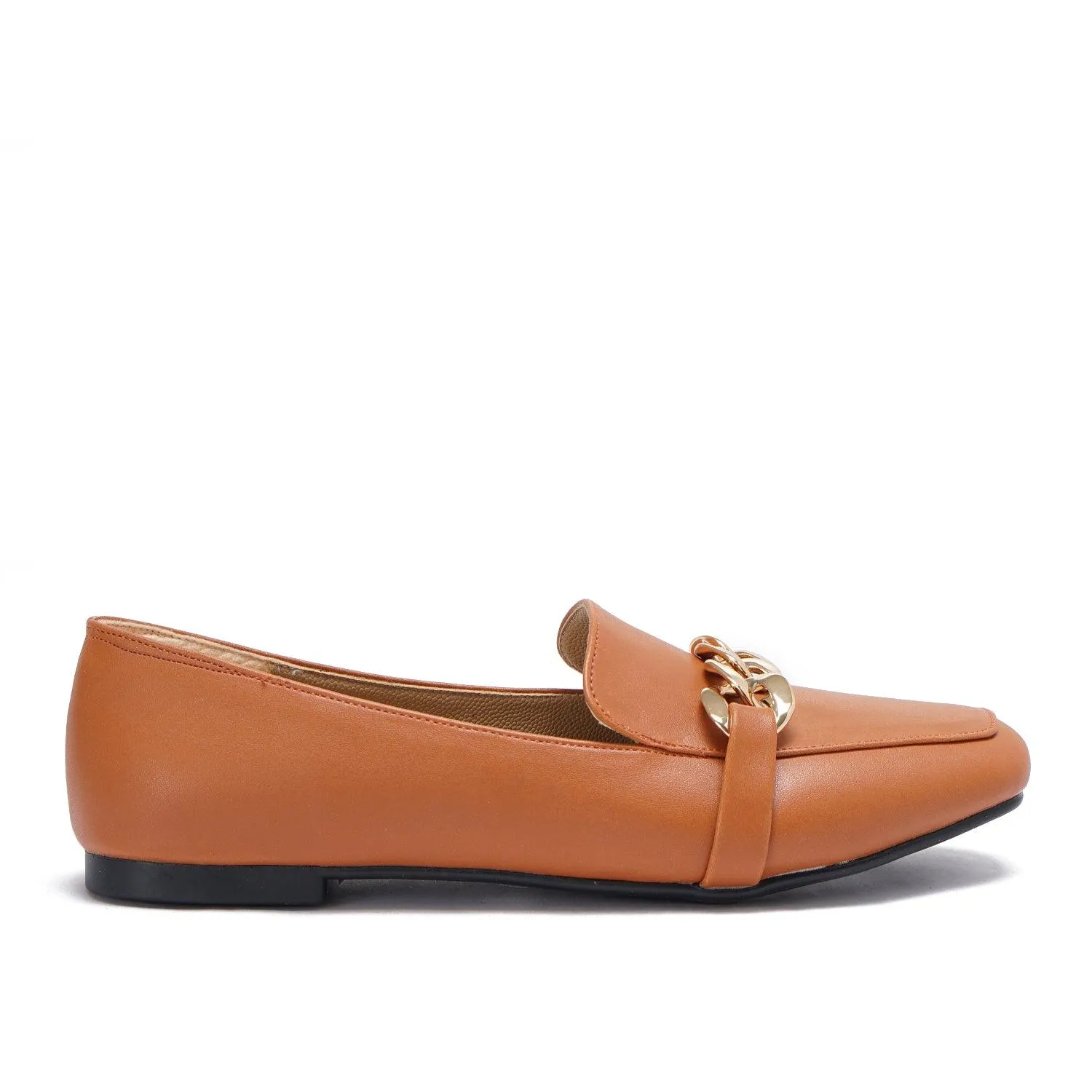 Large Chain Nappa Loafers