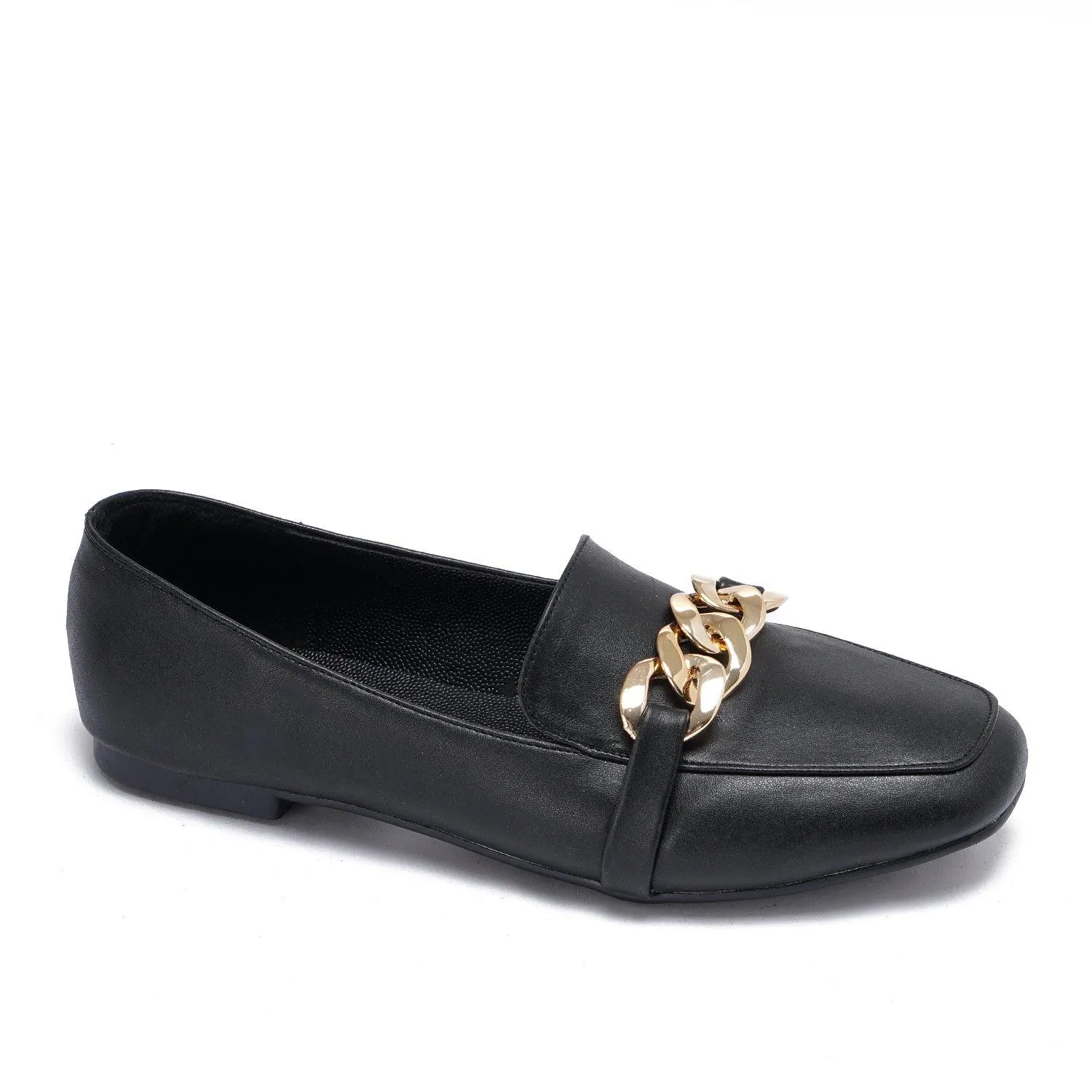 Large Chain Nappa Loafers