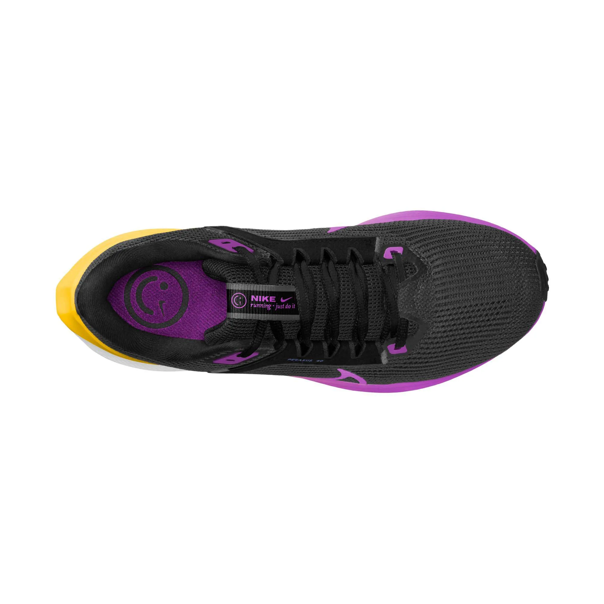 Nike | Women's Pegasus 40 Road Running Shoes - Black/Hyper Violet