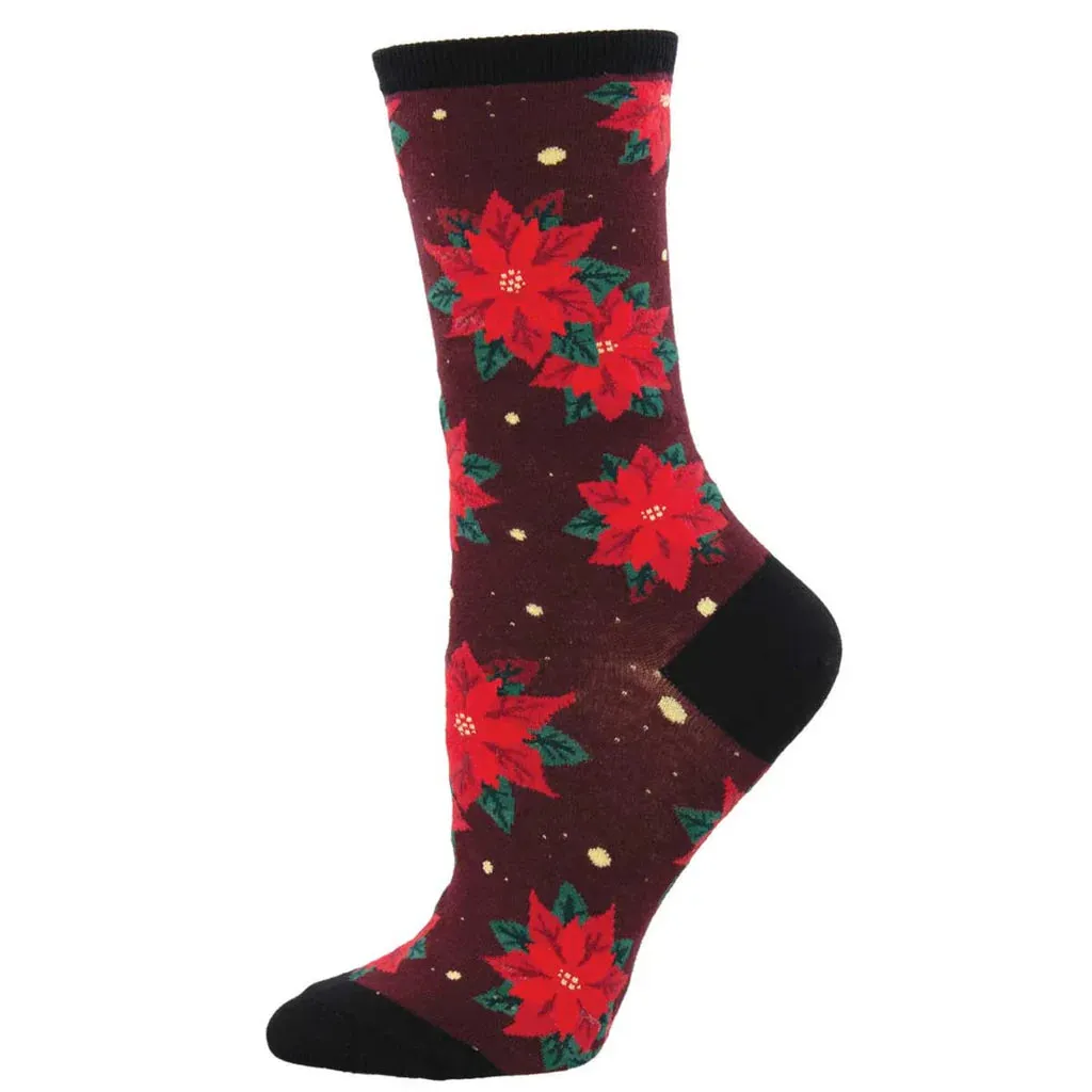 Poinsettia Socks