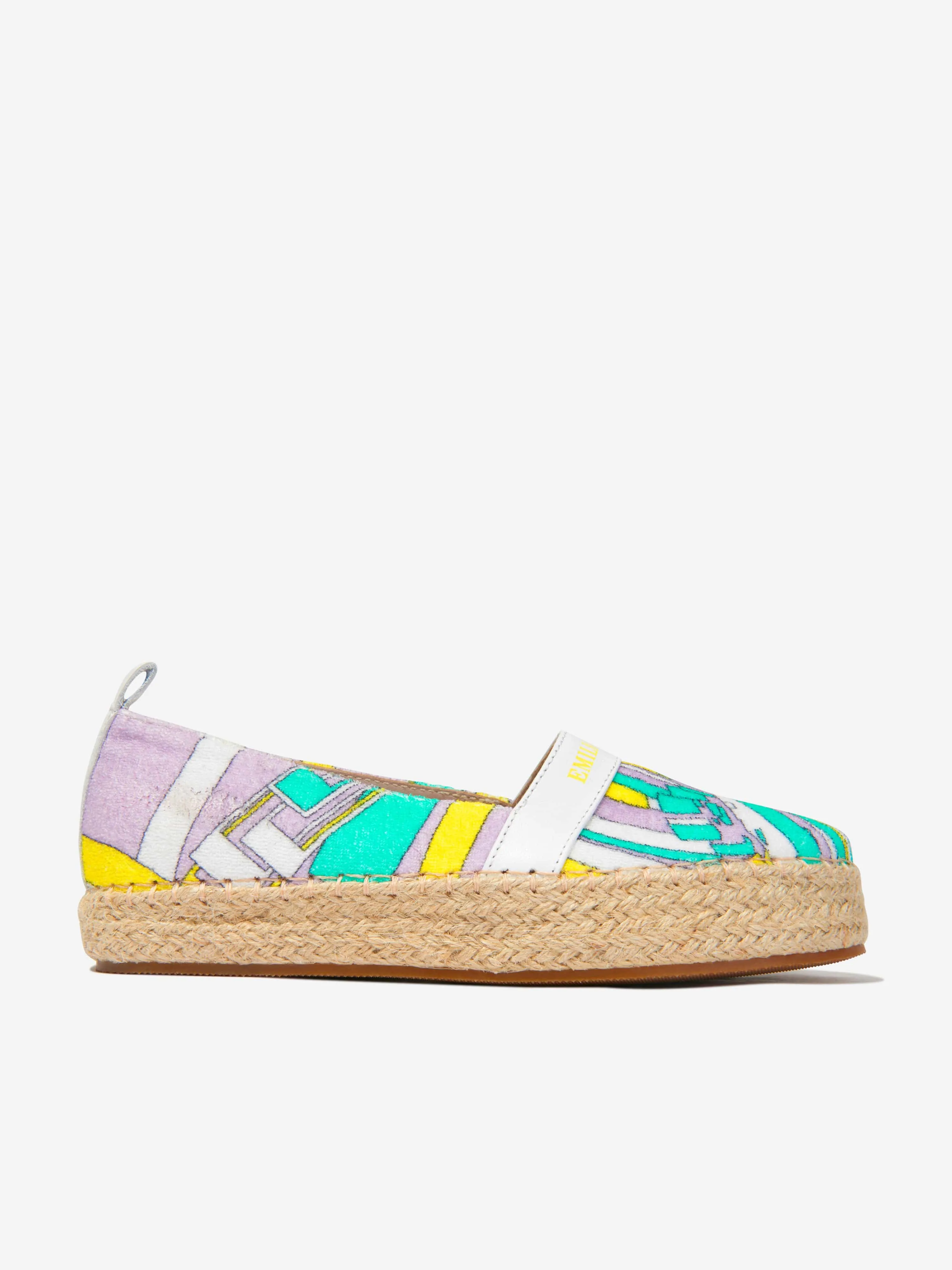 Pucci Girls Cotton Patterned Espadrilles