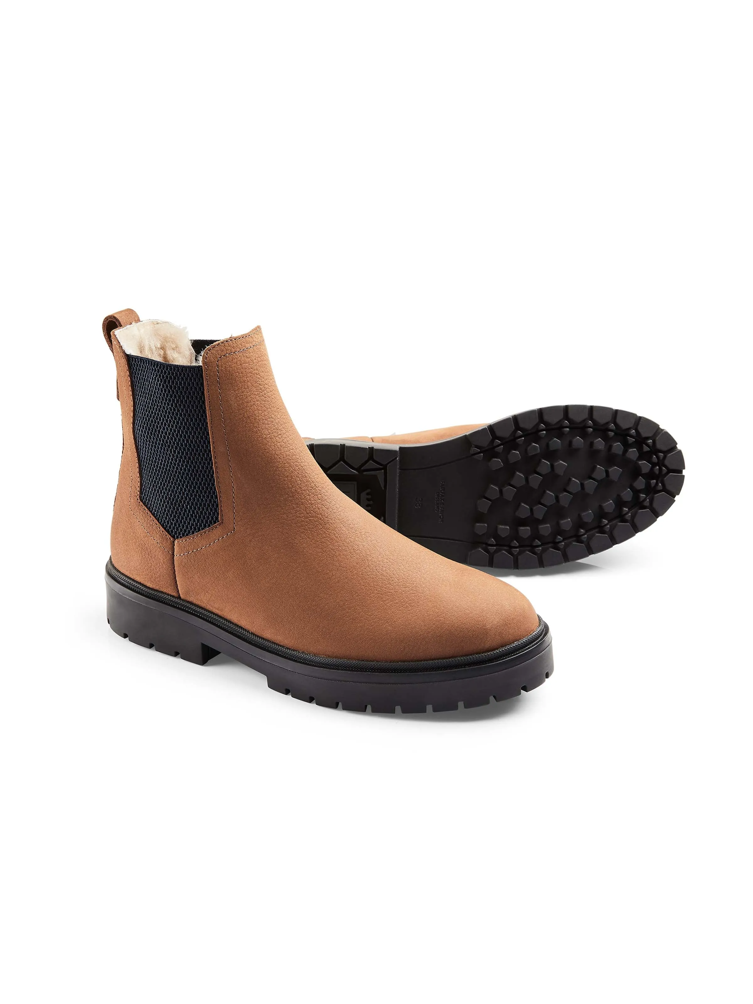 Sheepskin Boudica - Cognac Nubuck