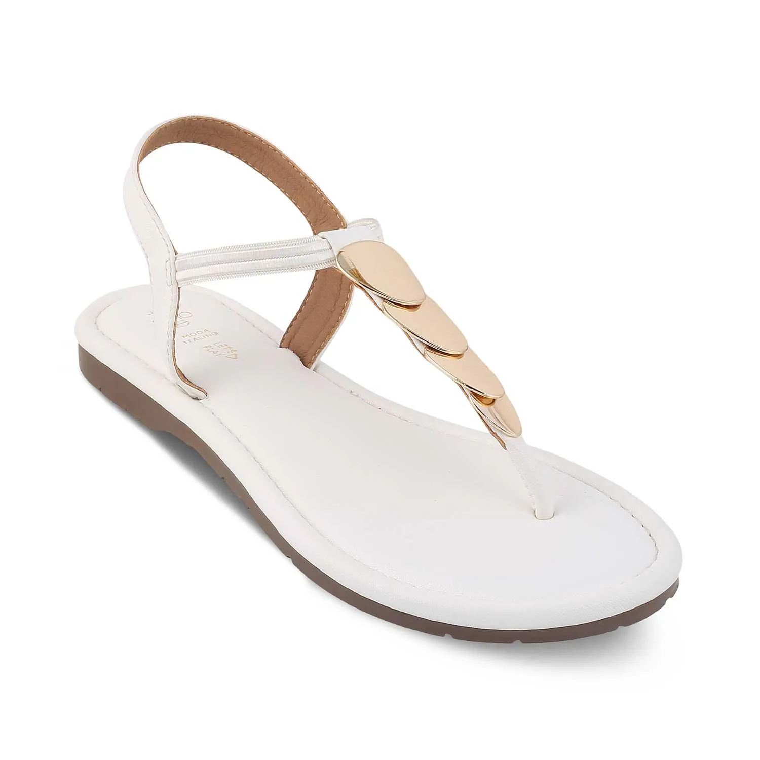 The Sine White Women's Dress Flats Tresmode