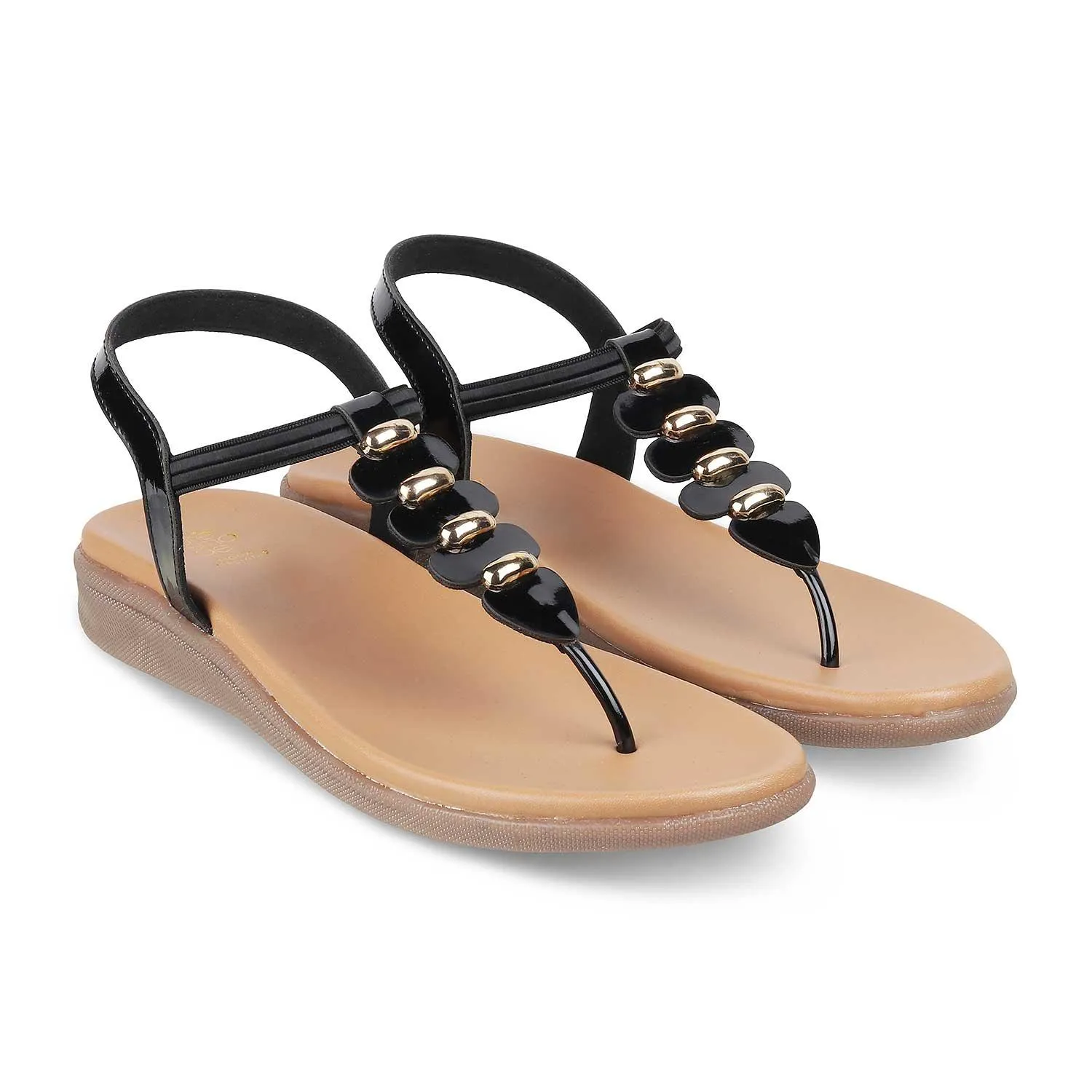 The Velencia Black Women's Casual Flats Tresmode