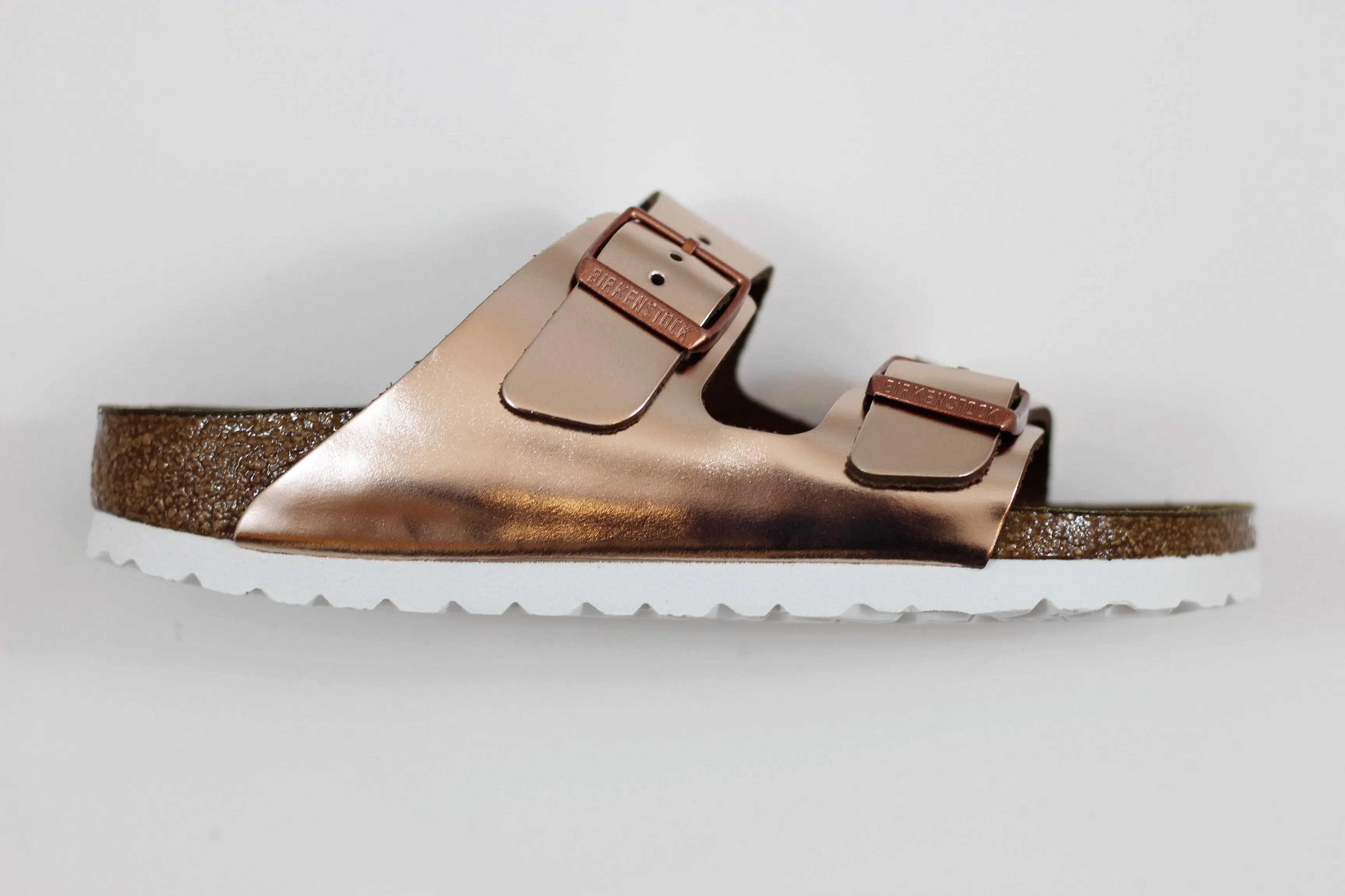 Women's Arizona Sandal - Metallic Copper Leather